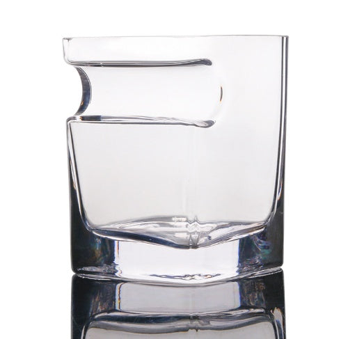 Cigar‑Slot Whisky Glass
