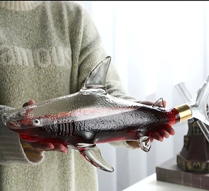 High Borosilicate Shark Decanter + Glasses