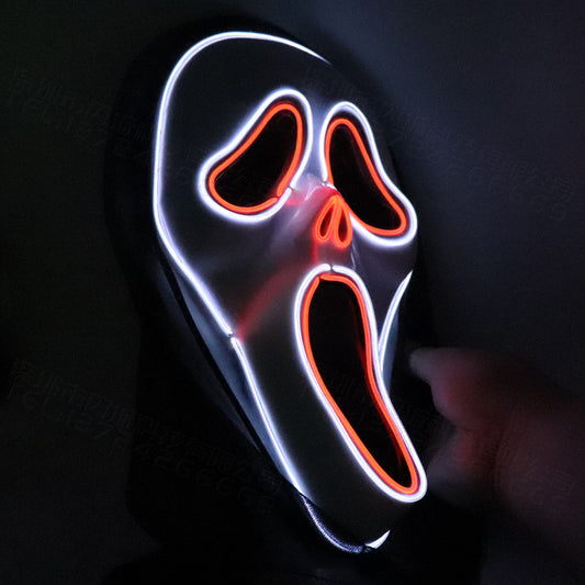 LED Glowing Scream Mask