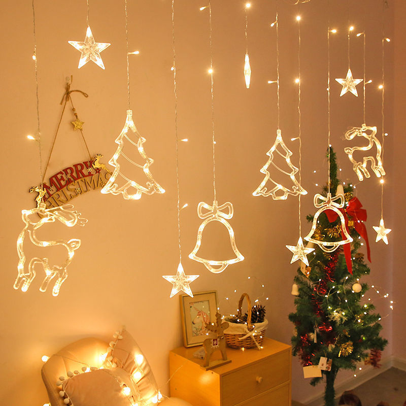 Holiday Curtain String Lights
