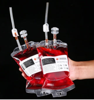 Halloween Blood Bag Drink Pouches (10 Pack)