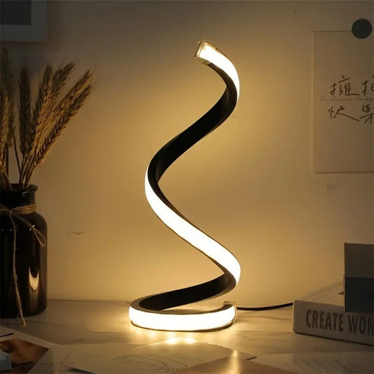USB-Powered Minimalist Spiral Lamp