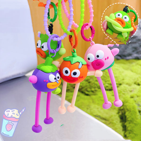 Cute Fruits and Plants Dolls Keychains