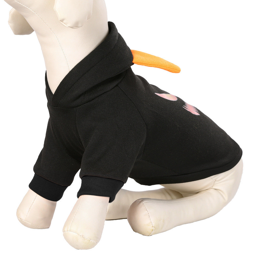 Cozy Flannel Pumpkin Pet Hoodie