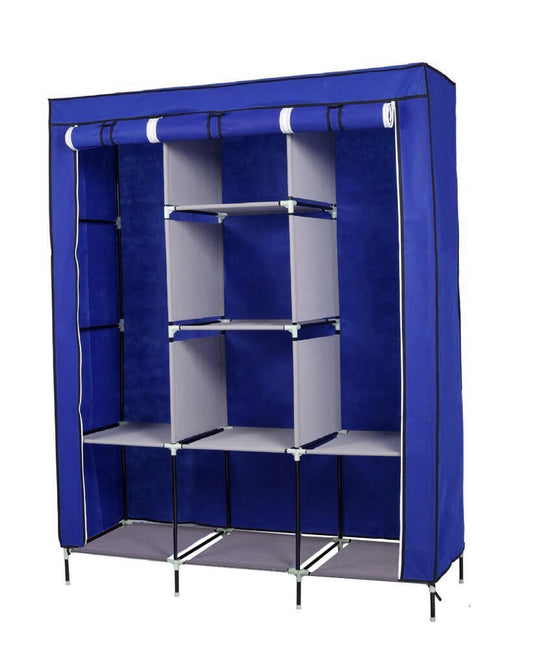 Mobile wardrobe in size 130x45x170 cm - blue-1