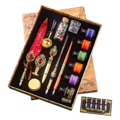 Vintage Calligraphy & Sealing Kit (6 Inks)