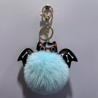 Cute Fluffy Bat Keychain