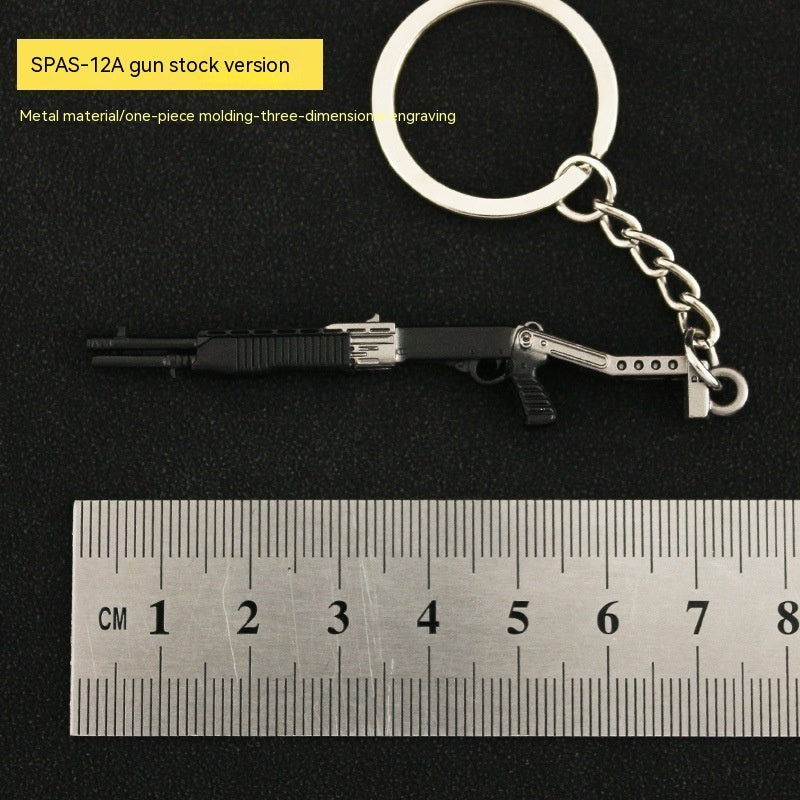 Metal Guns Keychains