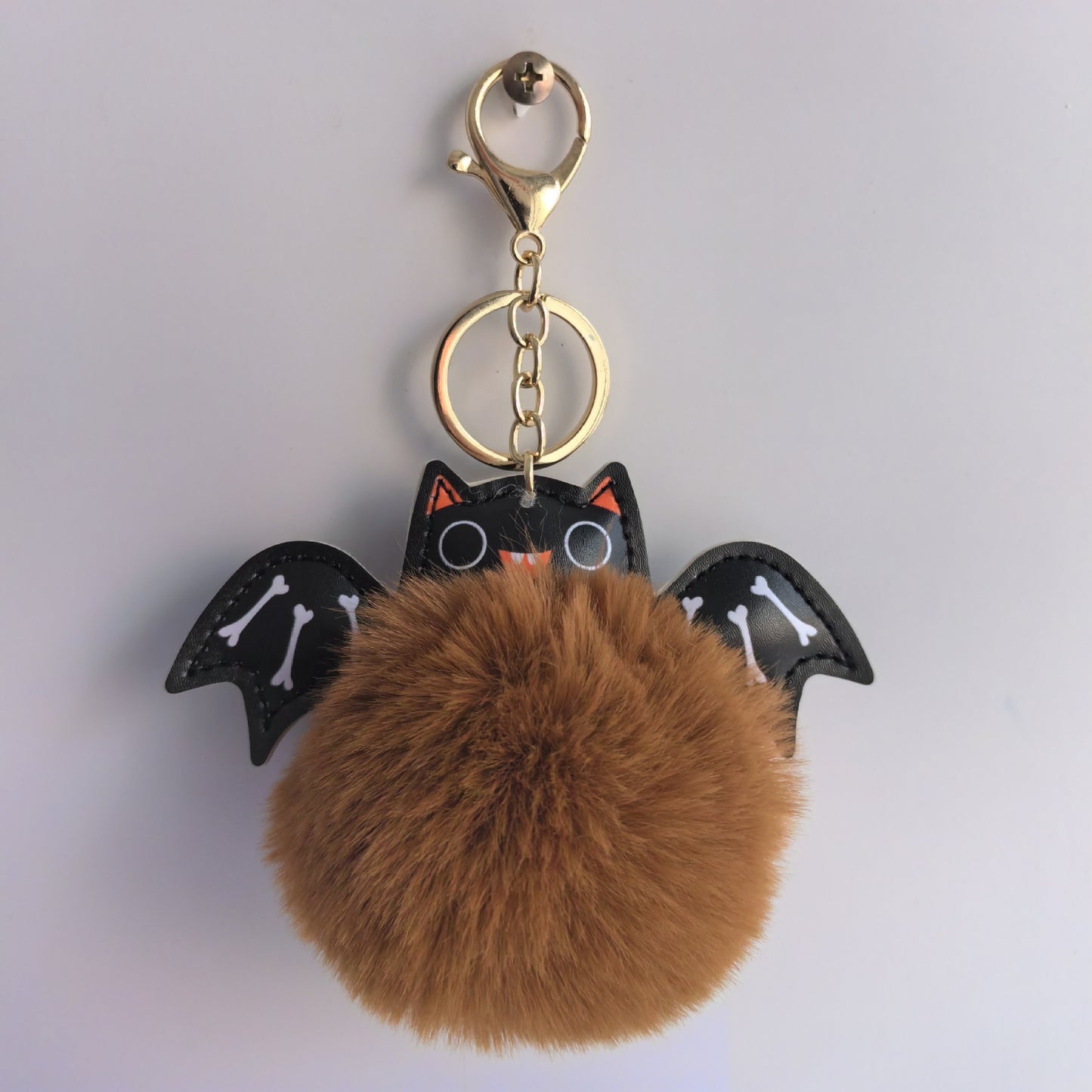 Cute Fluffy Bat Keychain