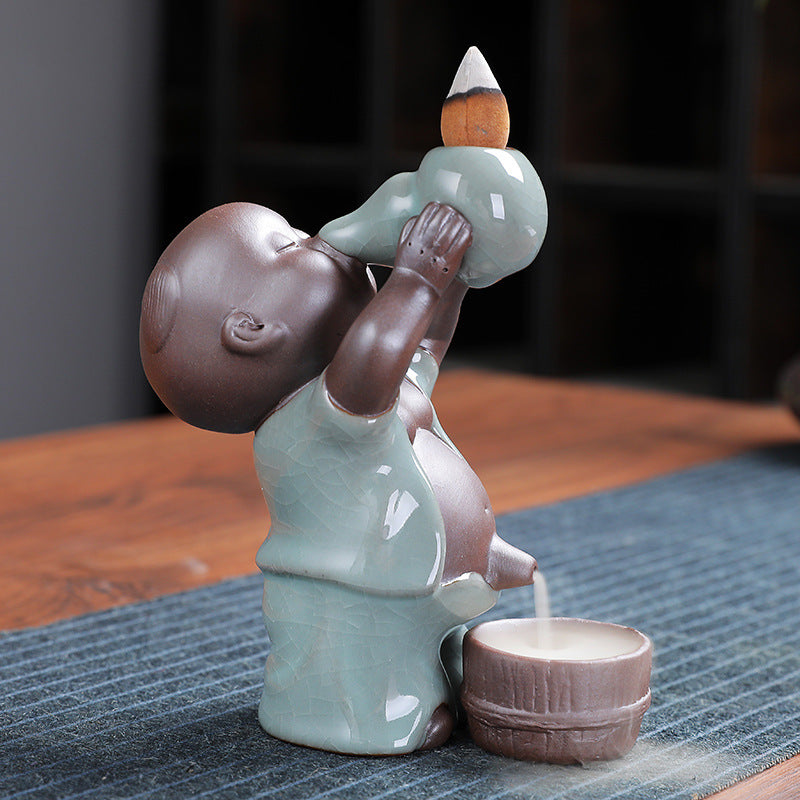 Fu Lu Boy Backflow Incense Burner