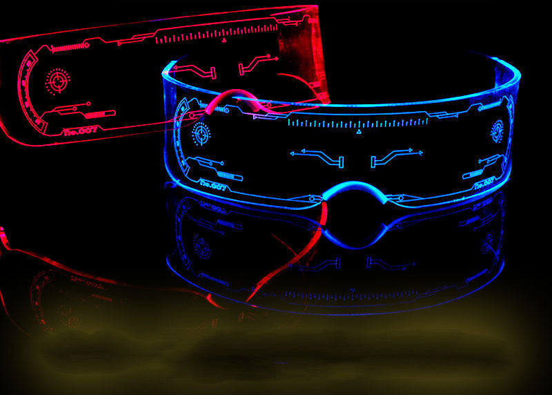 CyberGlow LED Rave Festival Acrylic Glasses