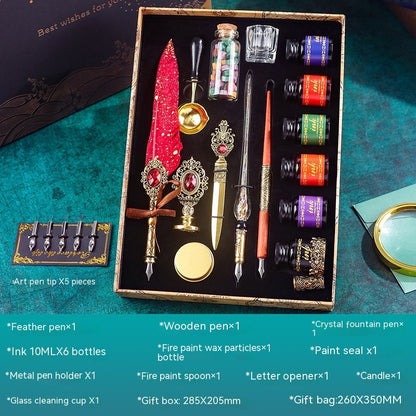 Vintage Calligraphy & Sealing Kit (6 Inks)