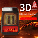 1500W 3D Flame PTC Fan Ceramic Portable Heater