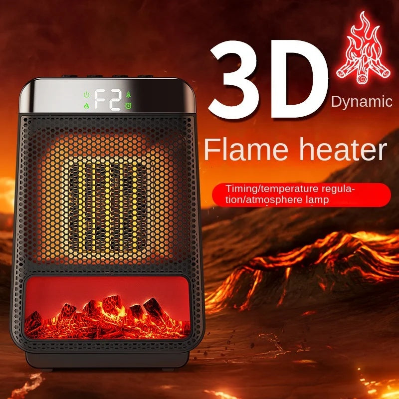1500W 3D Flame PTC Fan Ceramic Portable Heater