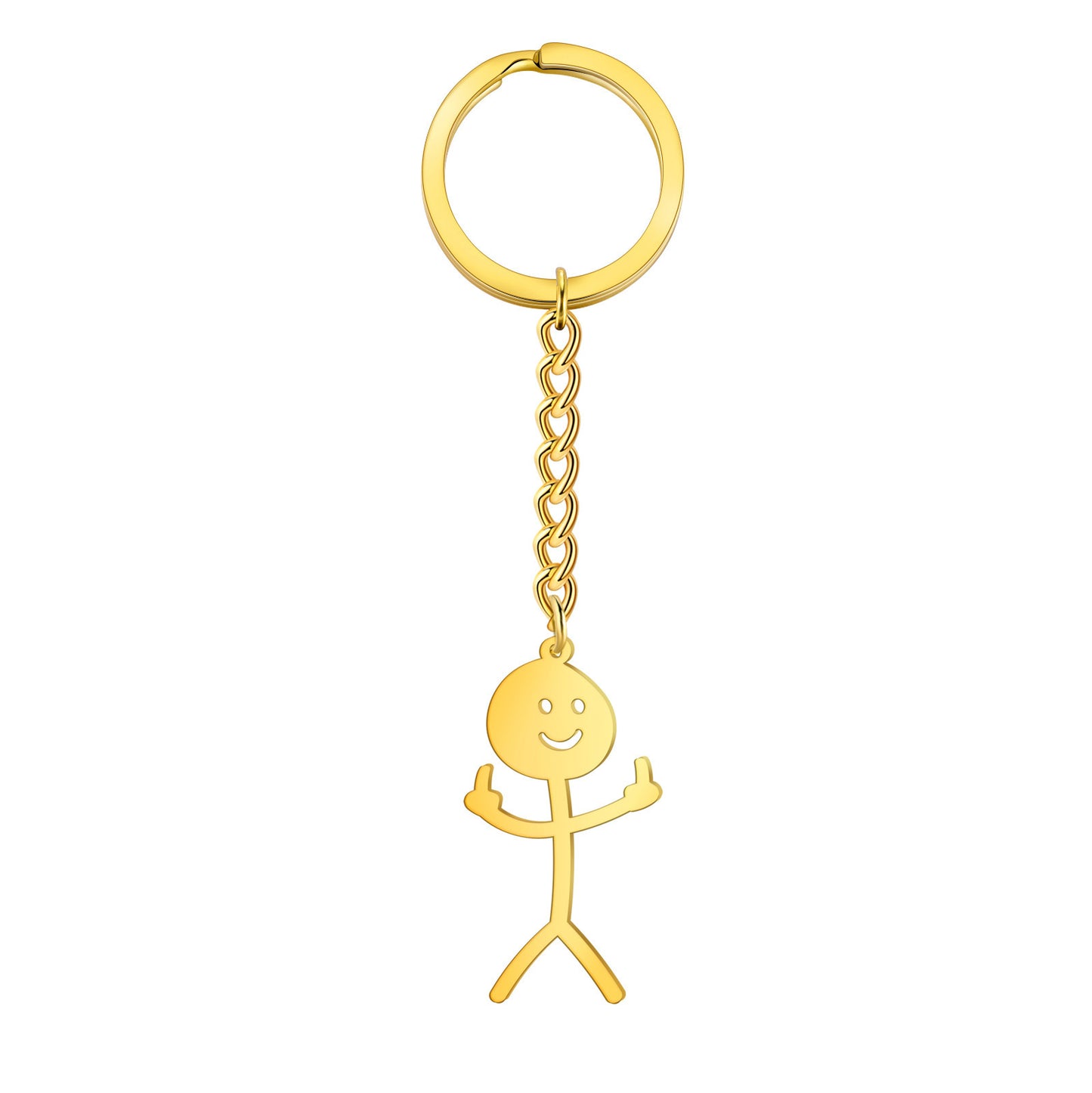 F#$! U Smiling Face Keychain