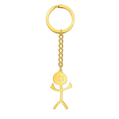 F#$! U Smiling Face Keychain