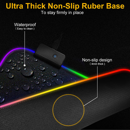 Non-Slip RGB Gaming Mouse Pad/Desk Mat