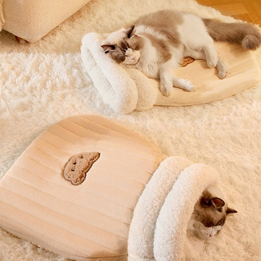 Cozy Fleece Cat Sleeping Sack