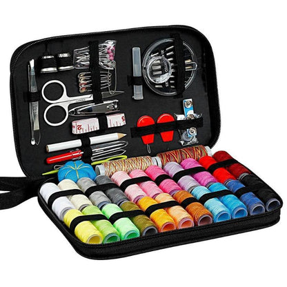 All-in-One Portable Sewing Kit with Colorful Threads