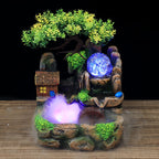 LED Foggy Waterfall Resin Decor