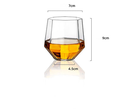 Borosilicate Diamond Decanter Set