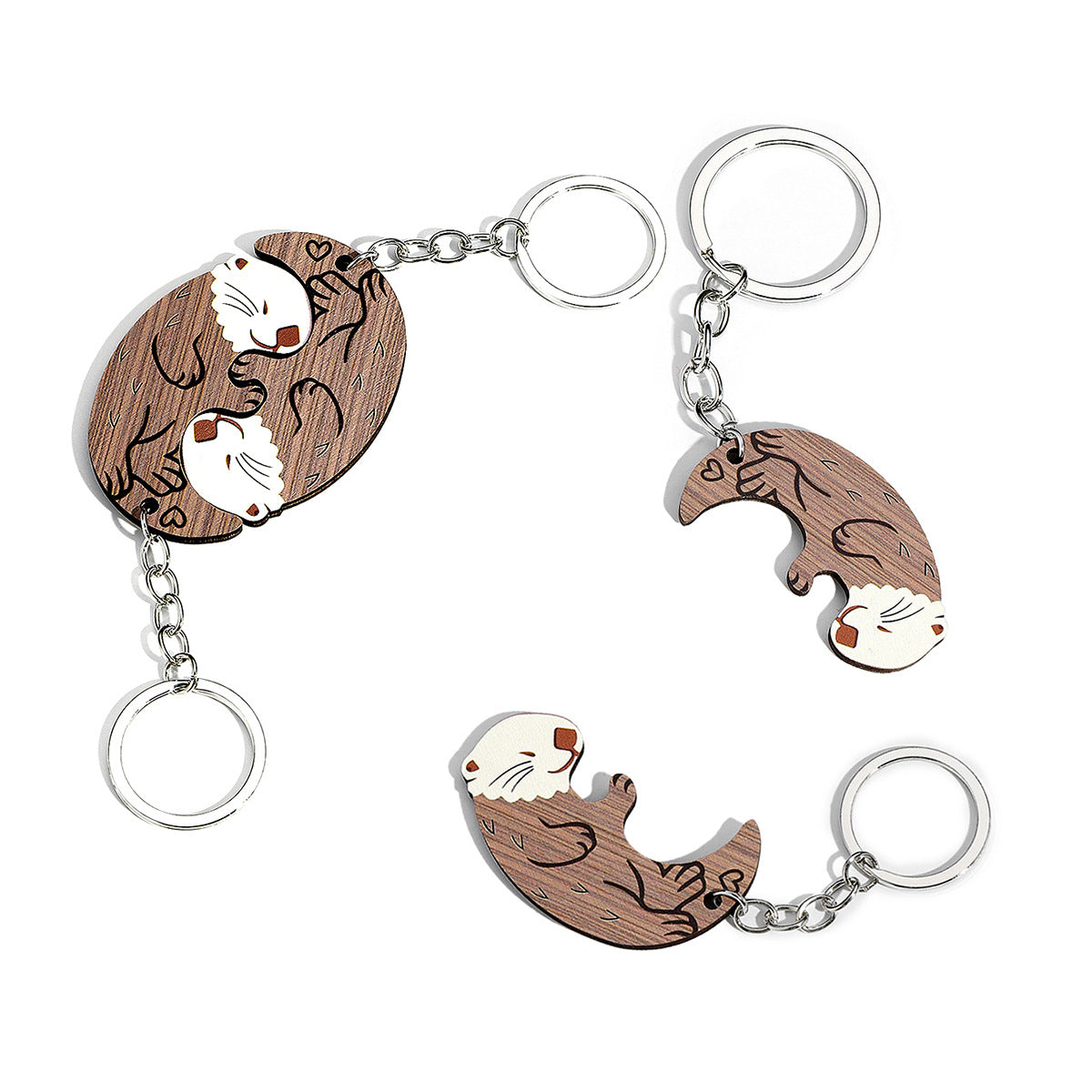 Animal Keychains Matching Couple Set