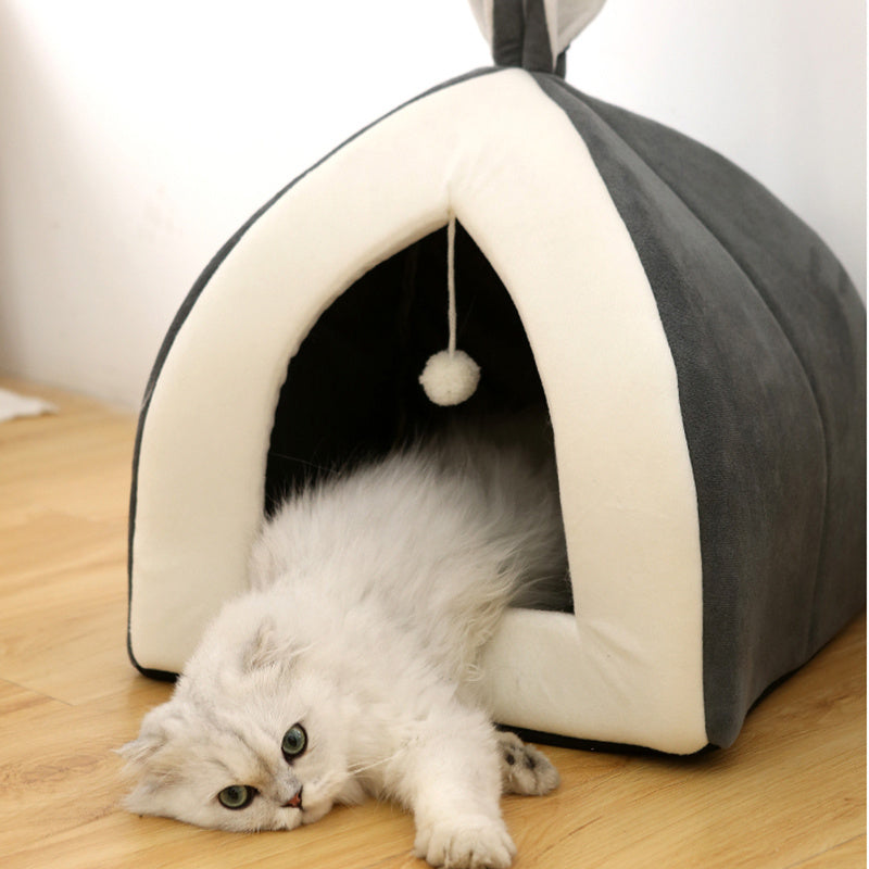 Plush Arctic Velvet Pet Hut