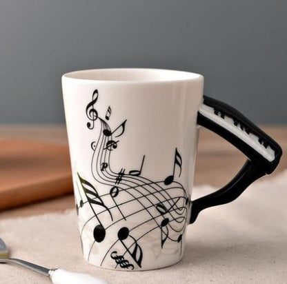 Musical Handle Coffee Cup