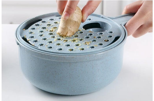 All-in-One Slicer, Grater & Drain Bowl Kitchen Set