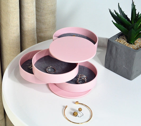 4-Tier Rotating Jewelry Organizer Tower
