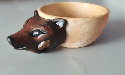 Handmade Scandinavian Kuksa Wooden Mug