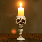 Skull Column Candlestick