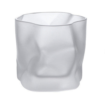 Melted Crystal Whiskey Glass