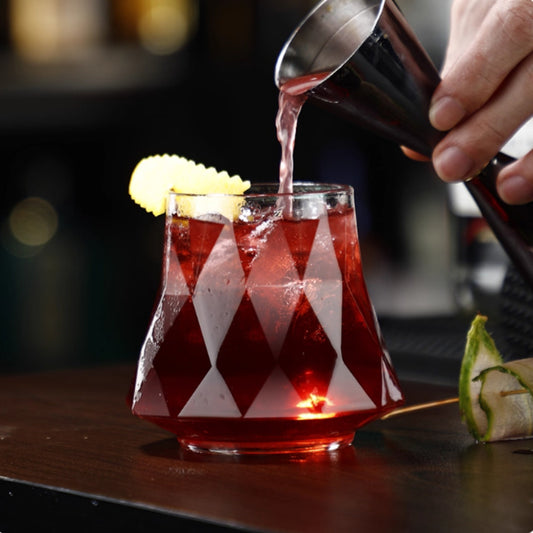 Diamond Cut Cocktail Glass