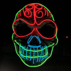 Festival Skull Neon Mask