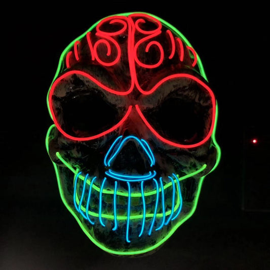 Festival Skull Neon Mask