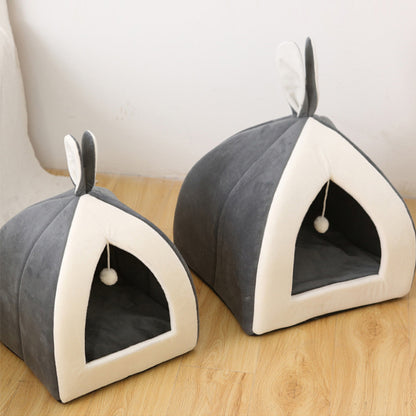 Plush Arctic Velvet Pet Hut