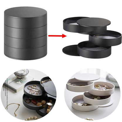 4-Tier Rotating Jewelry Organizer Tower