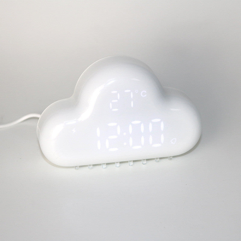 Cute Cloud LED Alarm Clock
