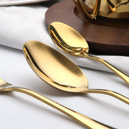 Golden Luxe Cutlery Briefcase Set