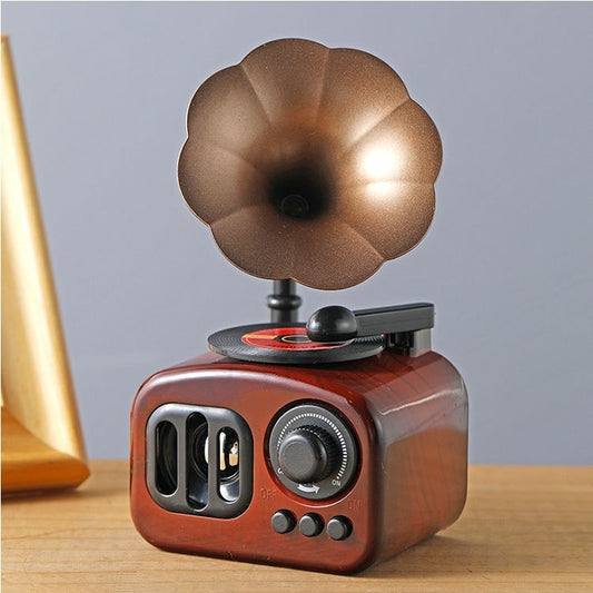 Retro Gramophone Ornament Music Box