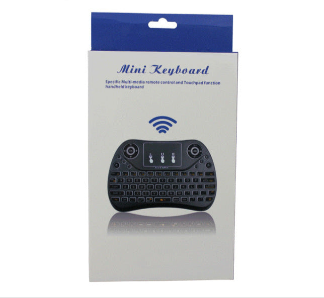 Mini touch keyboard with seven-color backlight English