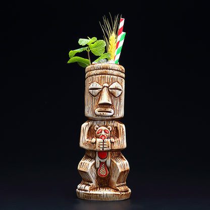 Tropical Ceramic Tiki Cup