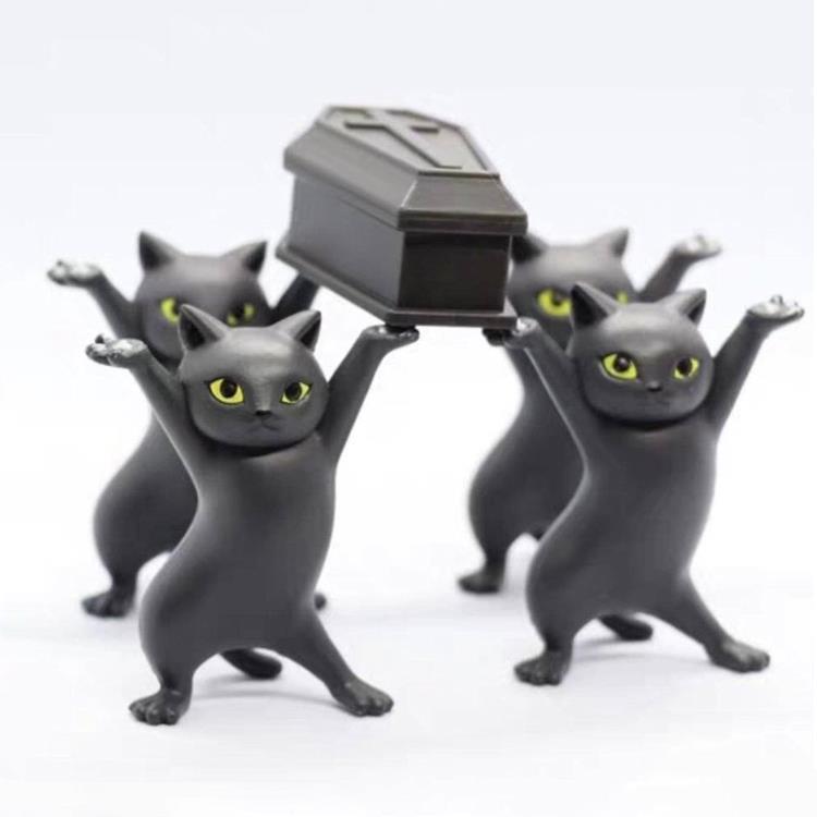Dancing Coffin Cats Pen Holder