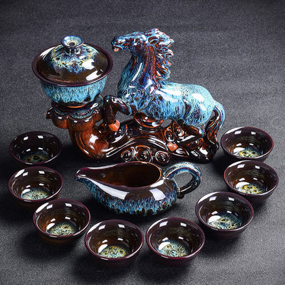 Color Glaze Kung Fu Tea Set