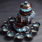 Color Glaze Kung Fu Tea Set