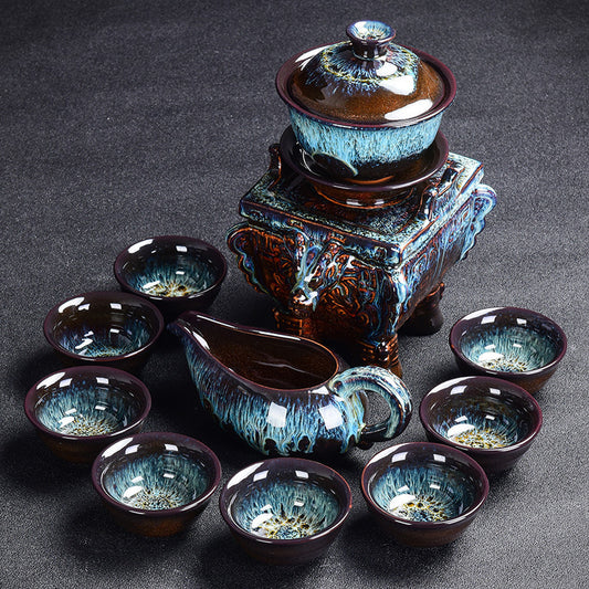Color Glaze Kung Fu Tea Set