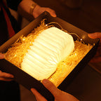 Accordion Folding LED Lamp – Wooden Design