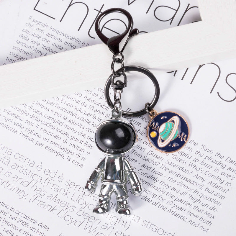 Alloy Spaceman Keychain and Necklace