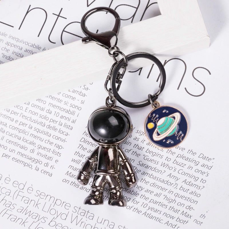 Alloy Spaceman Keychain and Necklace